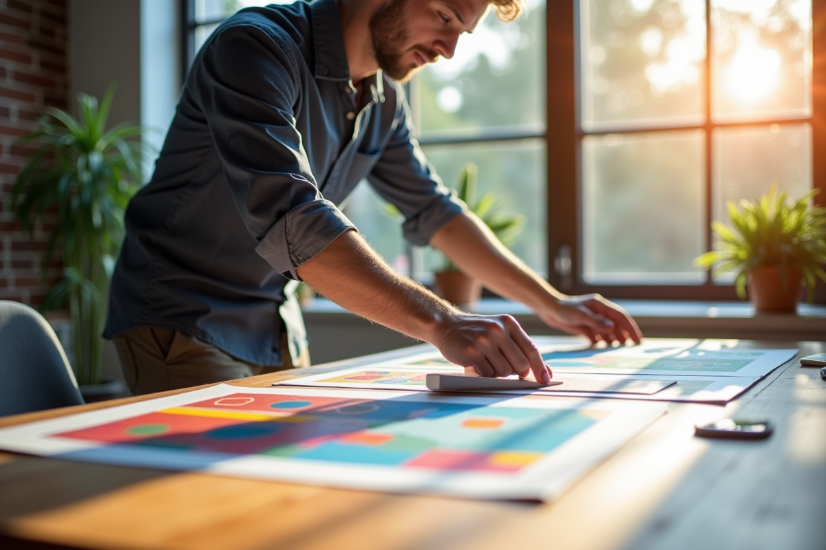 Placement optimal des logos sur une affiche pour un impact visuel efficace